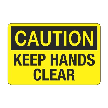 Caution Keep Hands Clear Decal